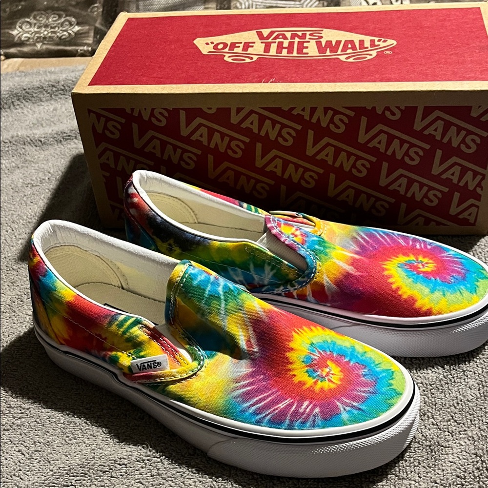 Vans Multicolor Tie-Dye Slip-On Shoes